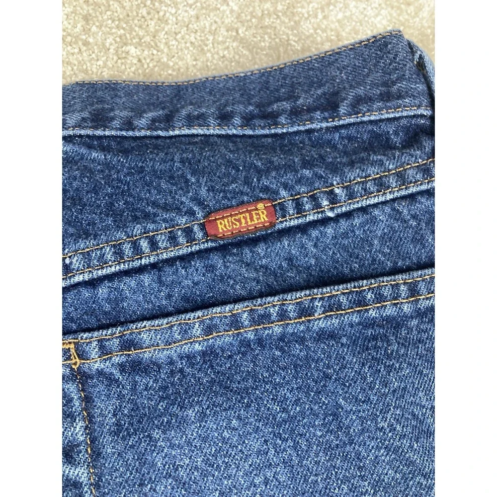 Rustler Jeans Denning Blue Straight Leg Regular Fit 100% Cotton Size 32x32